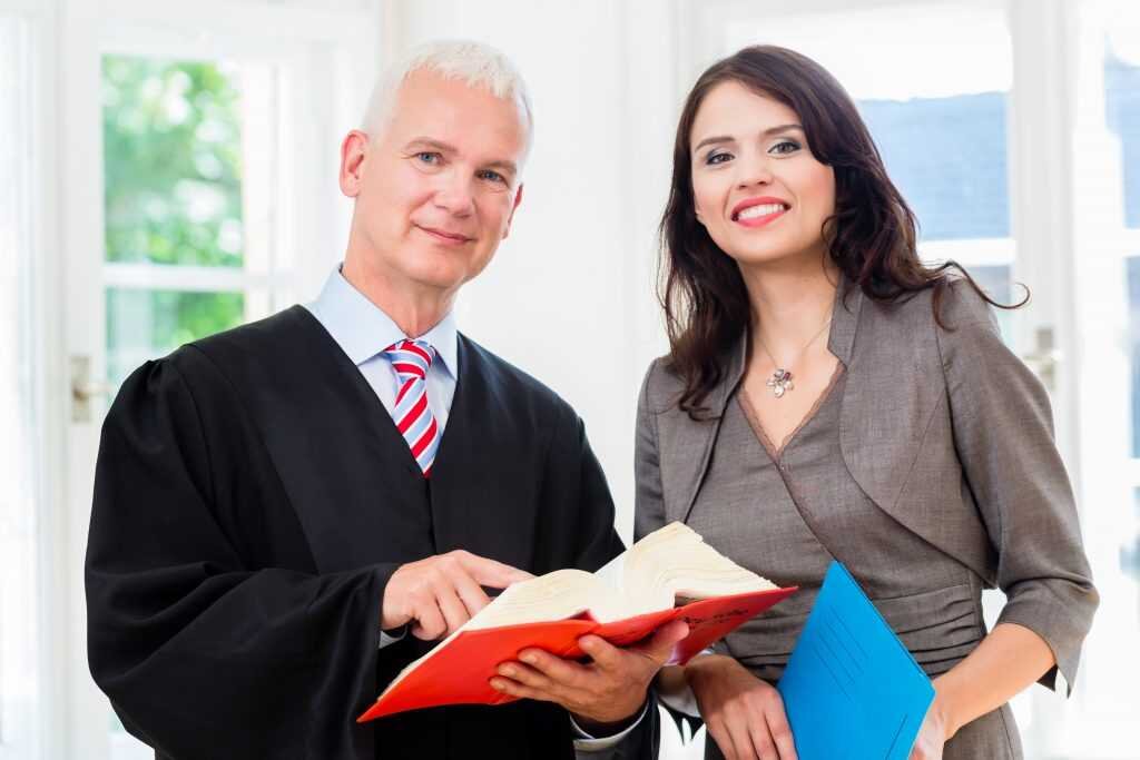 man woman personal injury lawyer