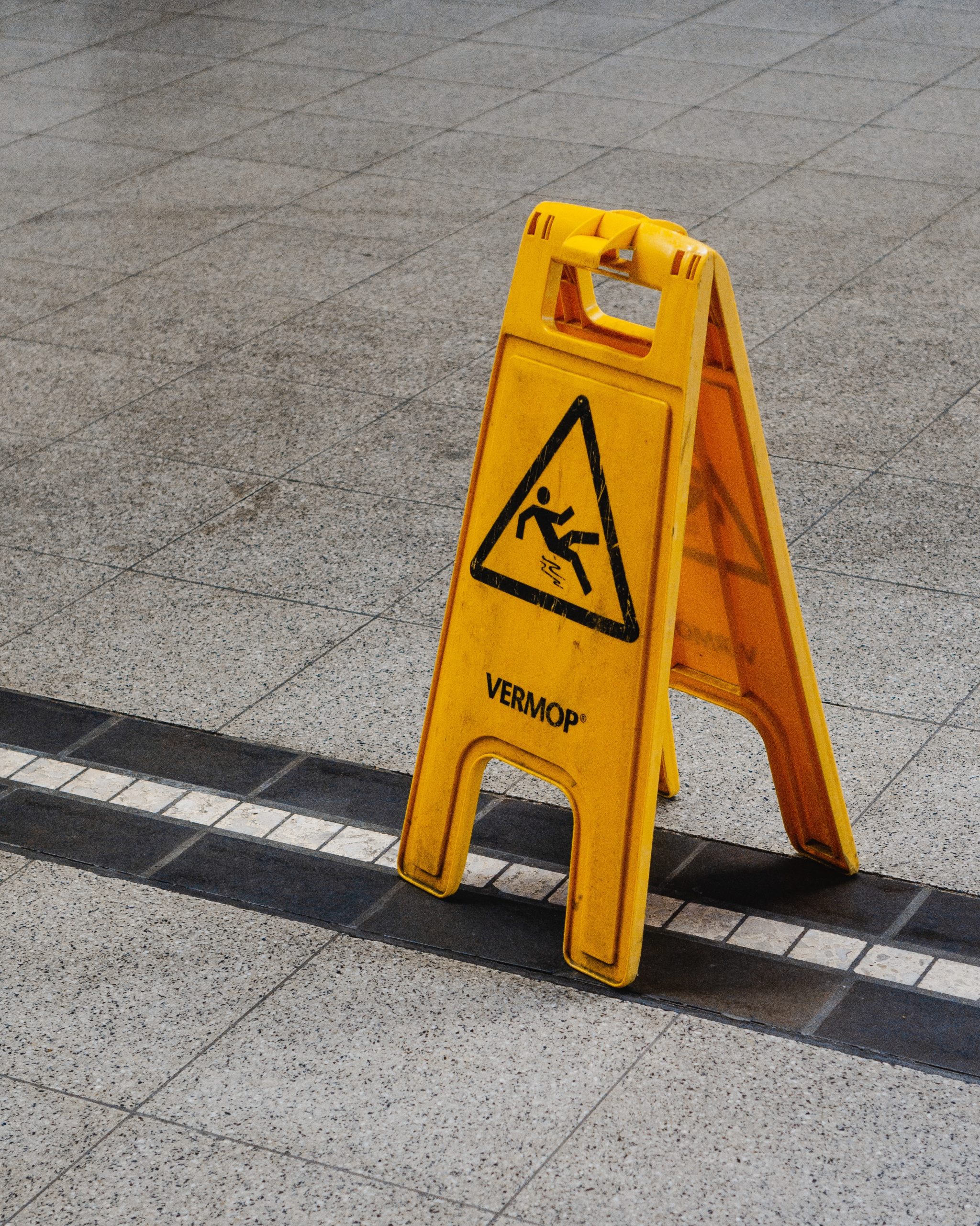 Slip and Fall Yellow Floor Sign