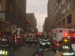 Fire Department at Construction Accident in New York