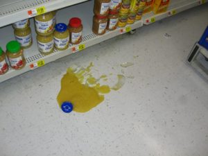Apple Sauce hazard for slip and fall