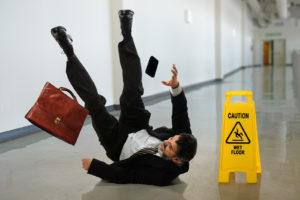 New York Slip and Fall Lawyer business man falling