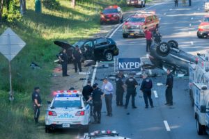 New York Car Accident in the street