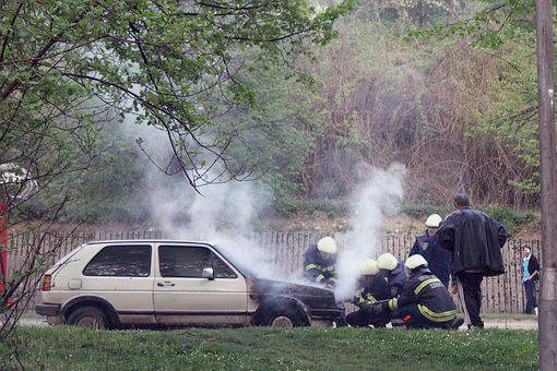 accidente de tráfico leve