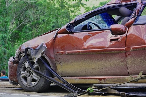 accidente de tráfico leve